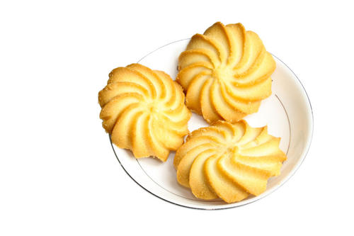 有花纹的超级立体的黄油曲奇饼 口感偏脆了一点