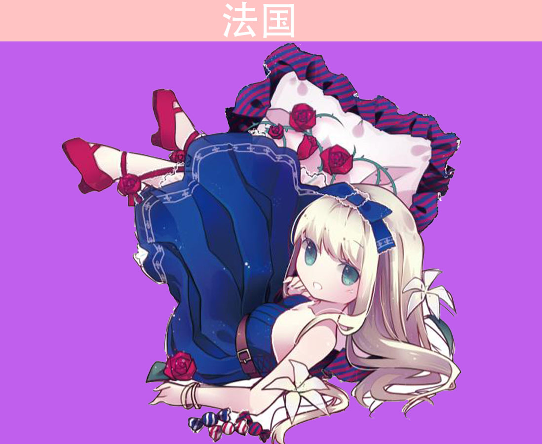 画师将世界各国地图拟人化,中国地图是公主,法国地图像圣女贞德