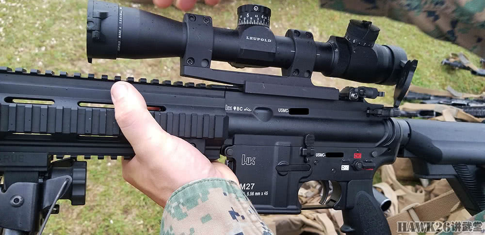 图说:美国海军陆战队m38精确射手步枪 hk416完全体?