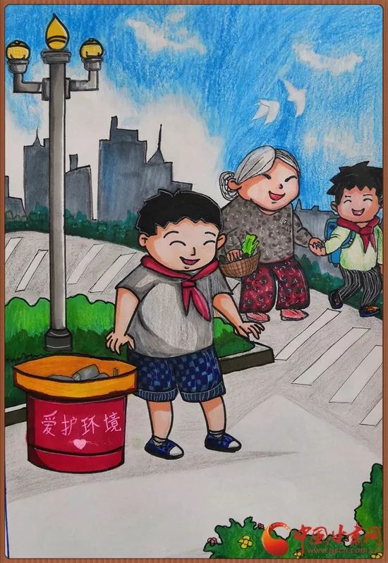 兰州市第36中学李嘉欣《放学路上》(指导老师:李钊)