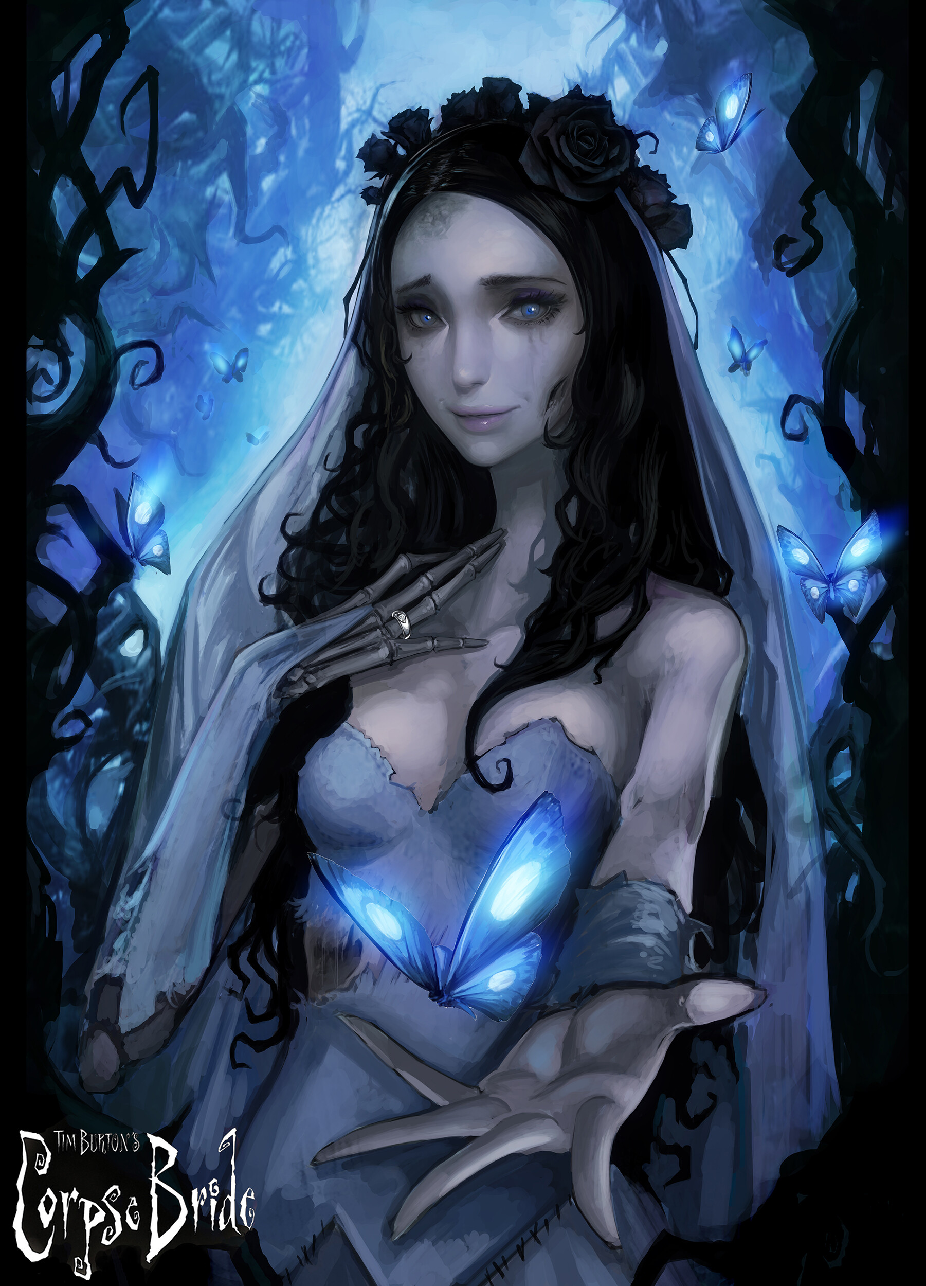 国人画师一组漂亮人物插画作品!造型美型画风细致的精美大作!