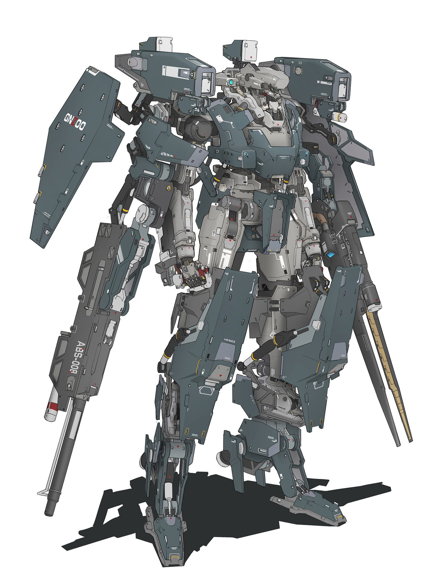 一组相当帅气的机甲机械插画作品欣赏!机甲绘制水平让人佩服!