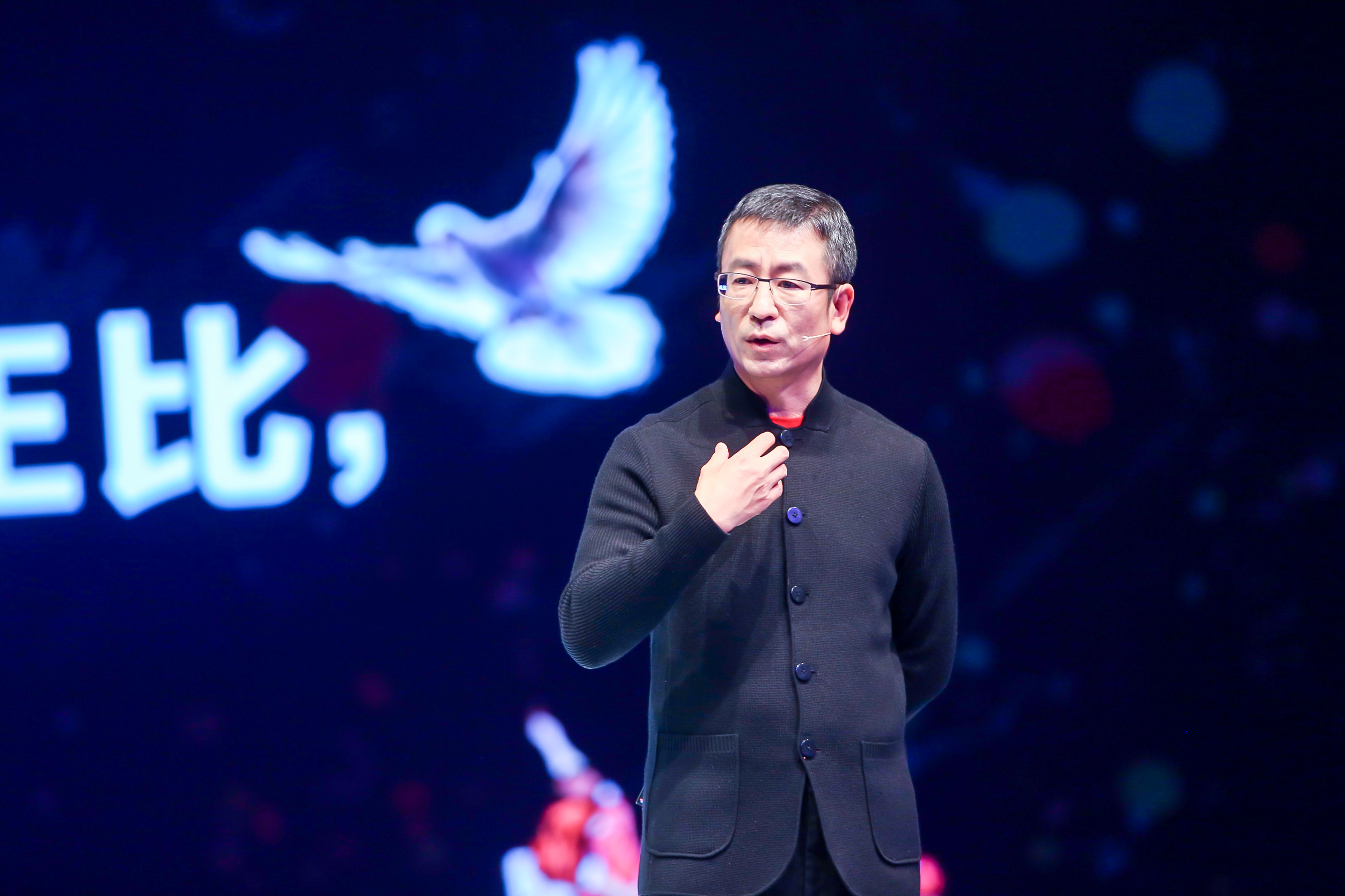 白岩松在演讲现场.主办方供图