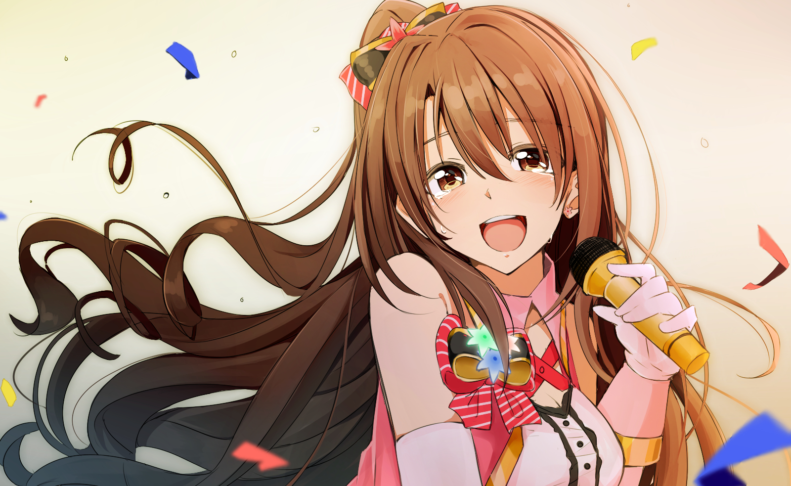 日本二次元动漫《灰姑娘女孩》里"岛村卯月"的高清插画壁纸