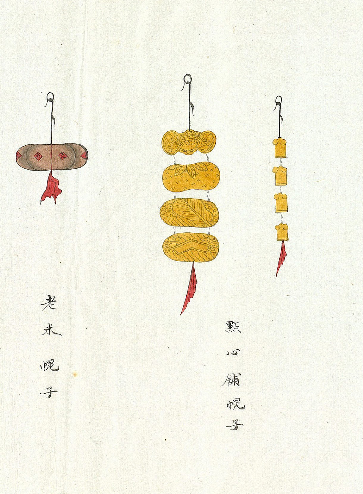 不可能用实物拿来做幌子,所以就写上文字拿来做标识