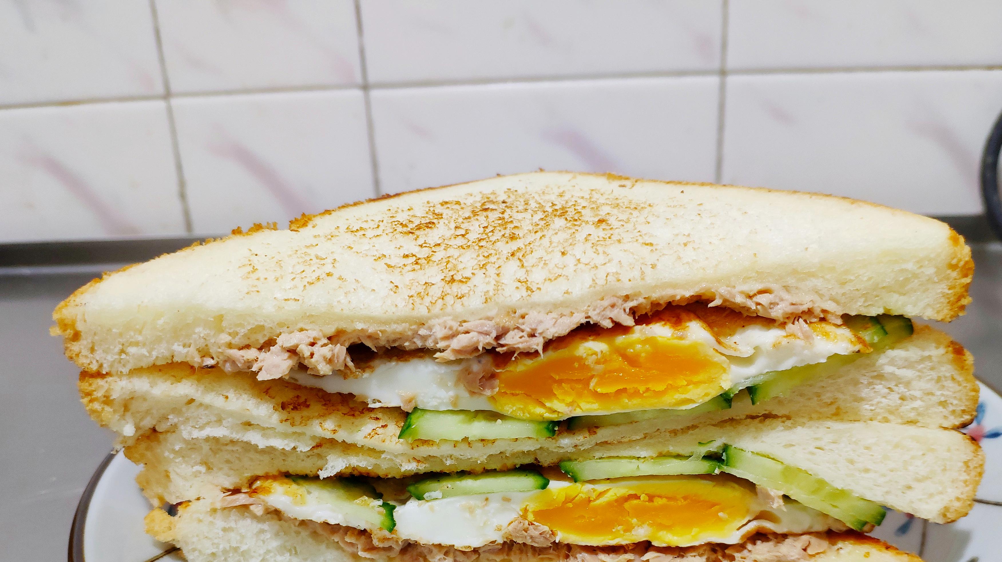 三明治早餐图片实拍图片