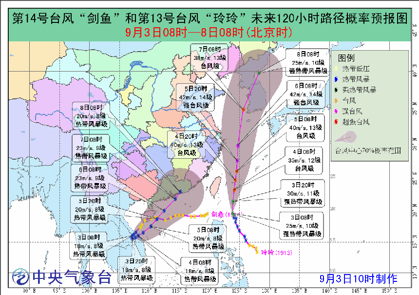 2019年台风最新消息路径