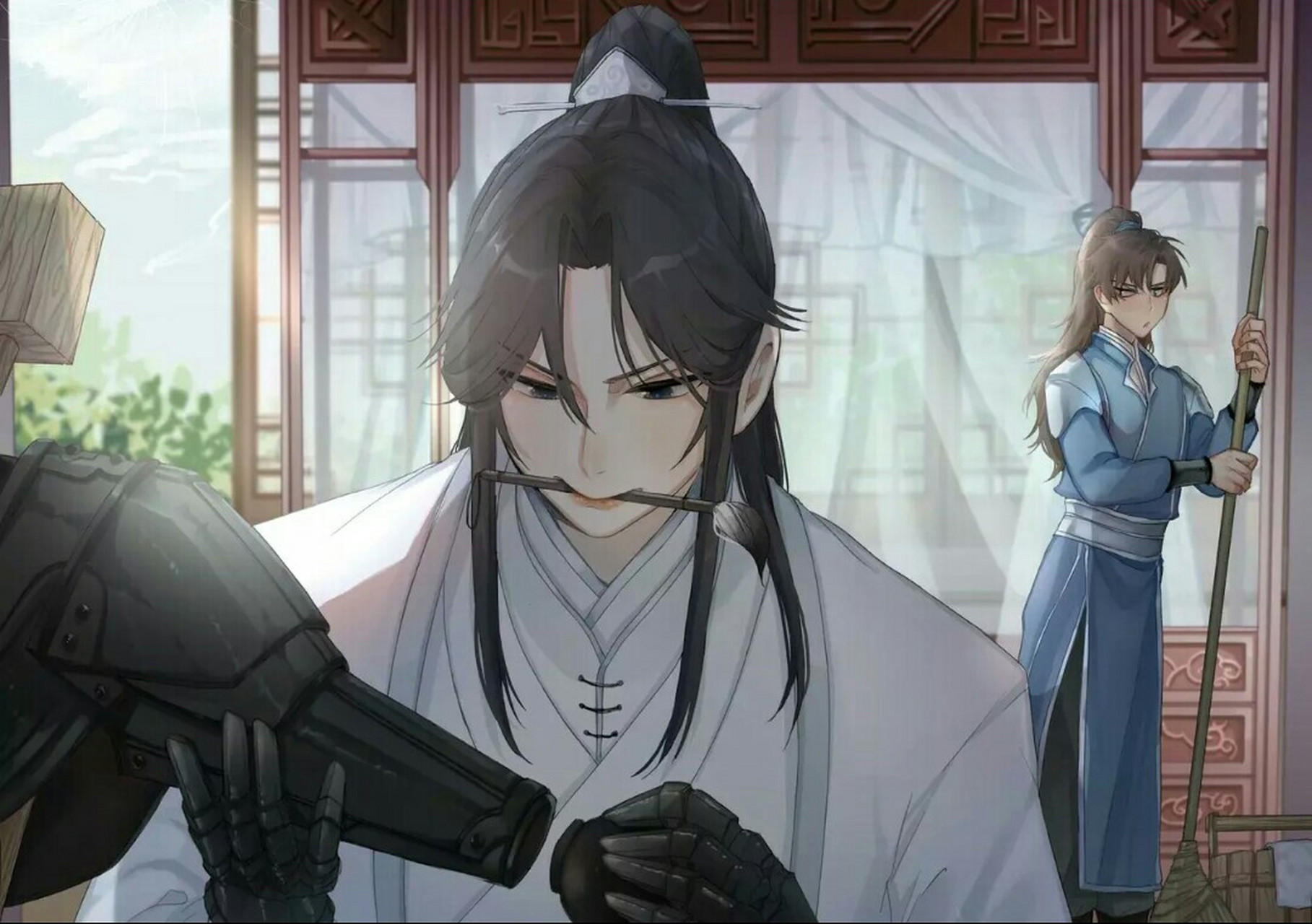 万物皆可云# #二哈和他的白猫师尊# 红莲水榭的1.0和师尊.