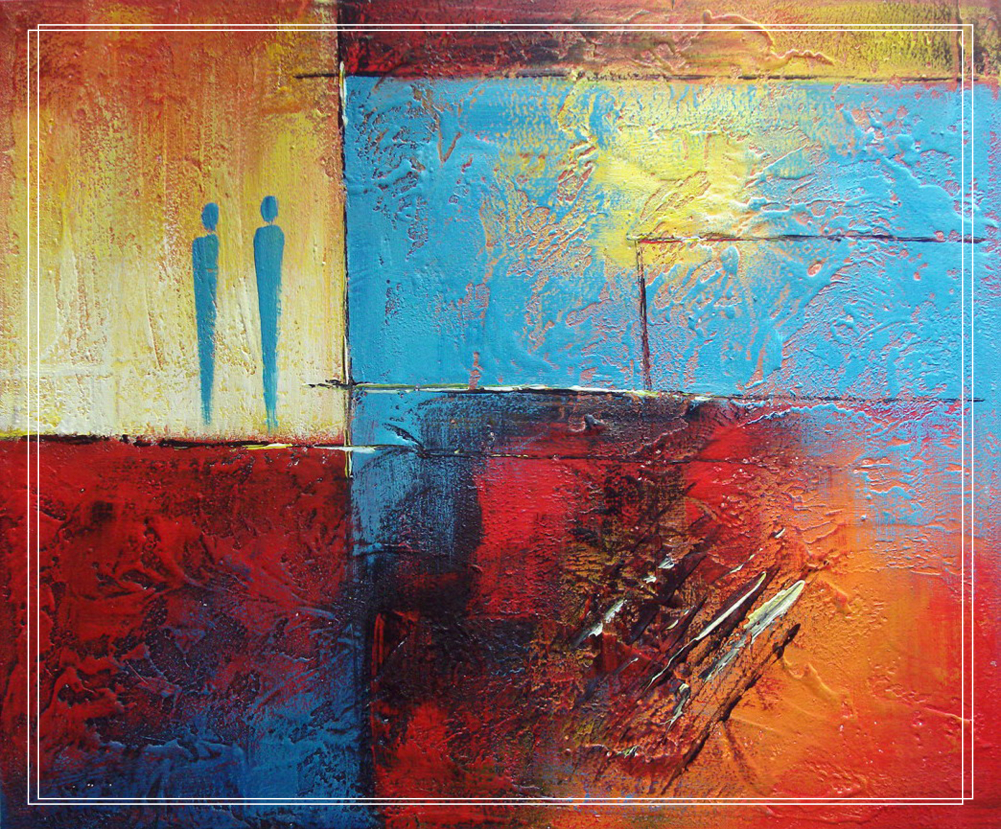 杂而不乱:暖色系抽象风高清名画图片册鉴赏