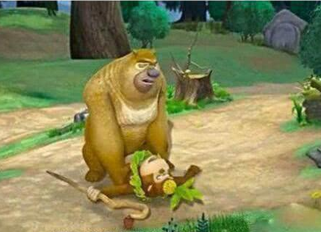 少儿不宜的4个动画镜头,赵琳被占便宜,熊二太羞耻了