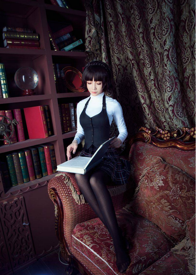 p5天下第一!《女神异闻录5》新岛真cos