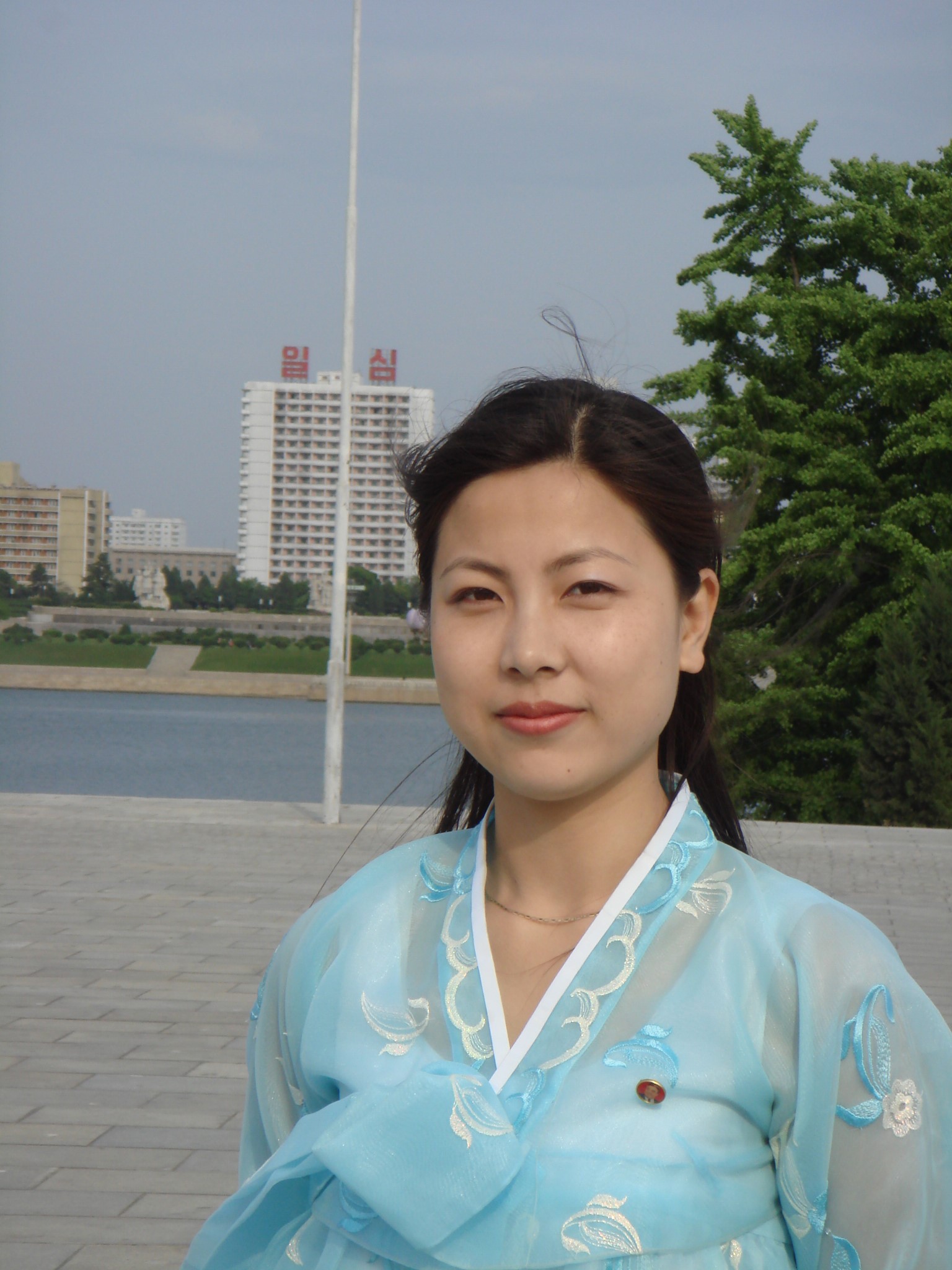 朝鲜姑娘的照片图库图片