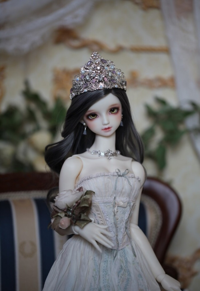 超好看的"复古系bjd娃娃"做工十分精致,每一位小公主都很漂亮