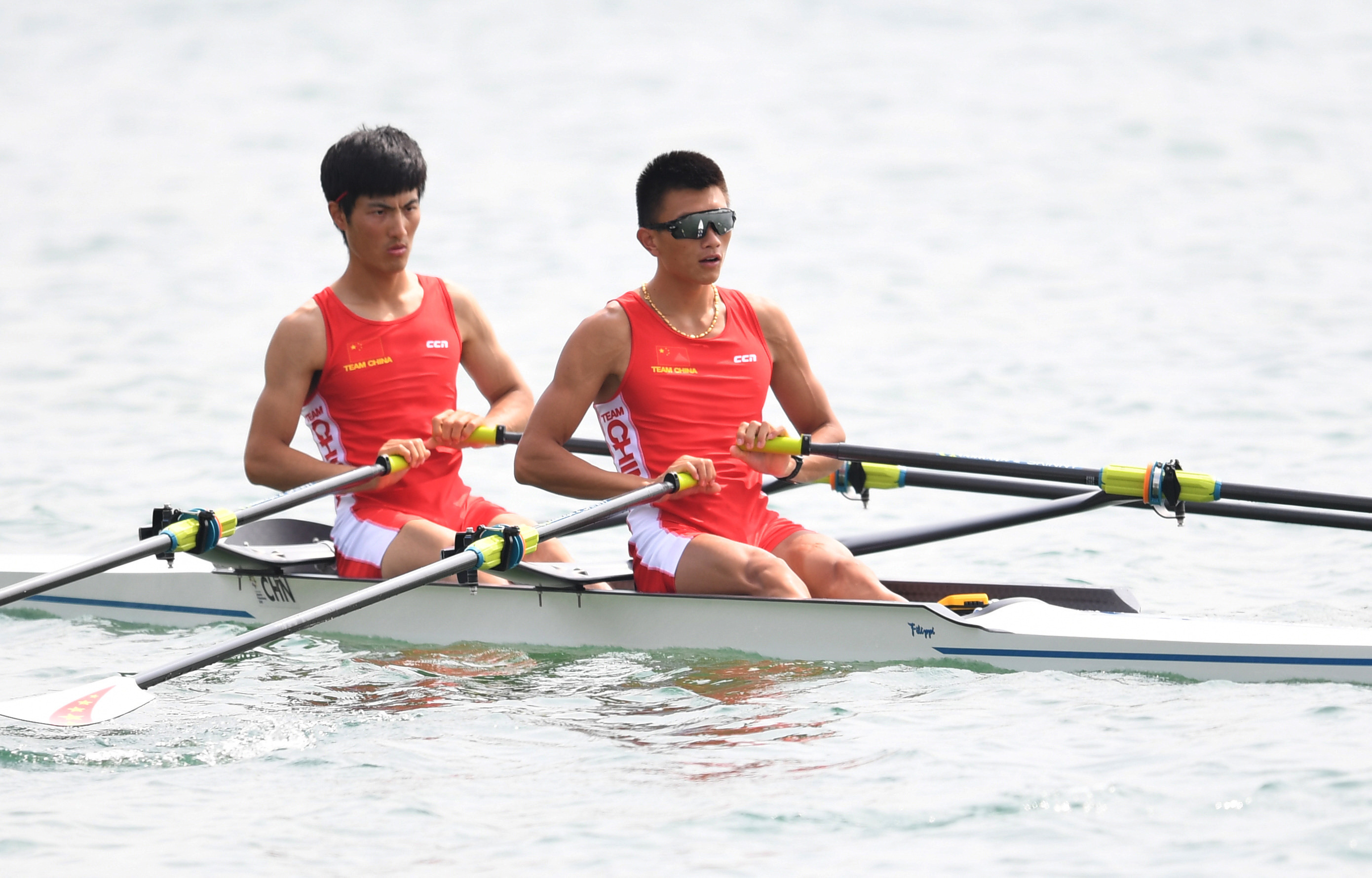 赛艇——中国选手张志远,陈森森获得男子双人双桨亚军(5)