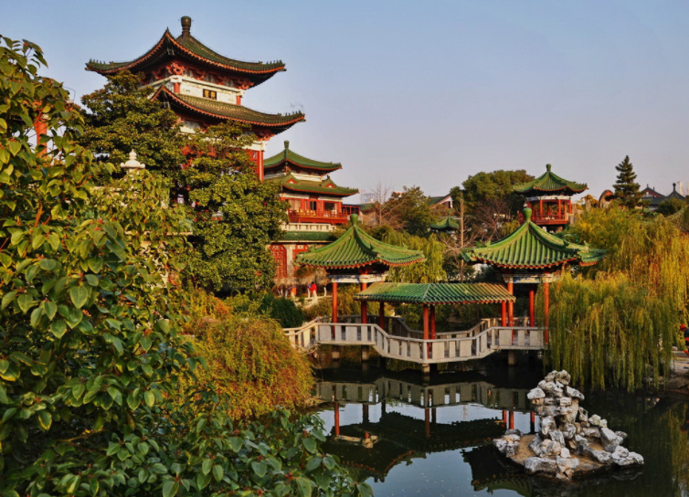 风光摄影 滕王阁下园林景观,值得收藏哦!