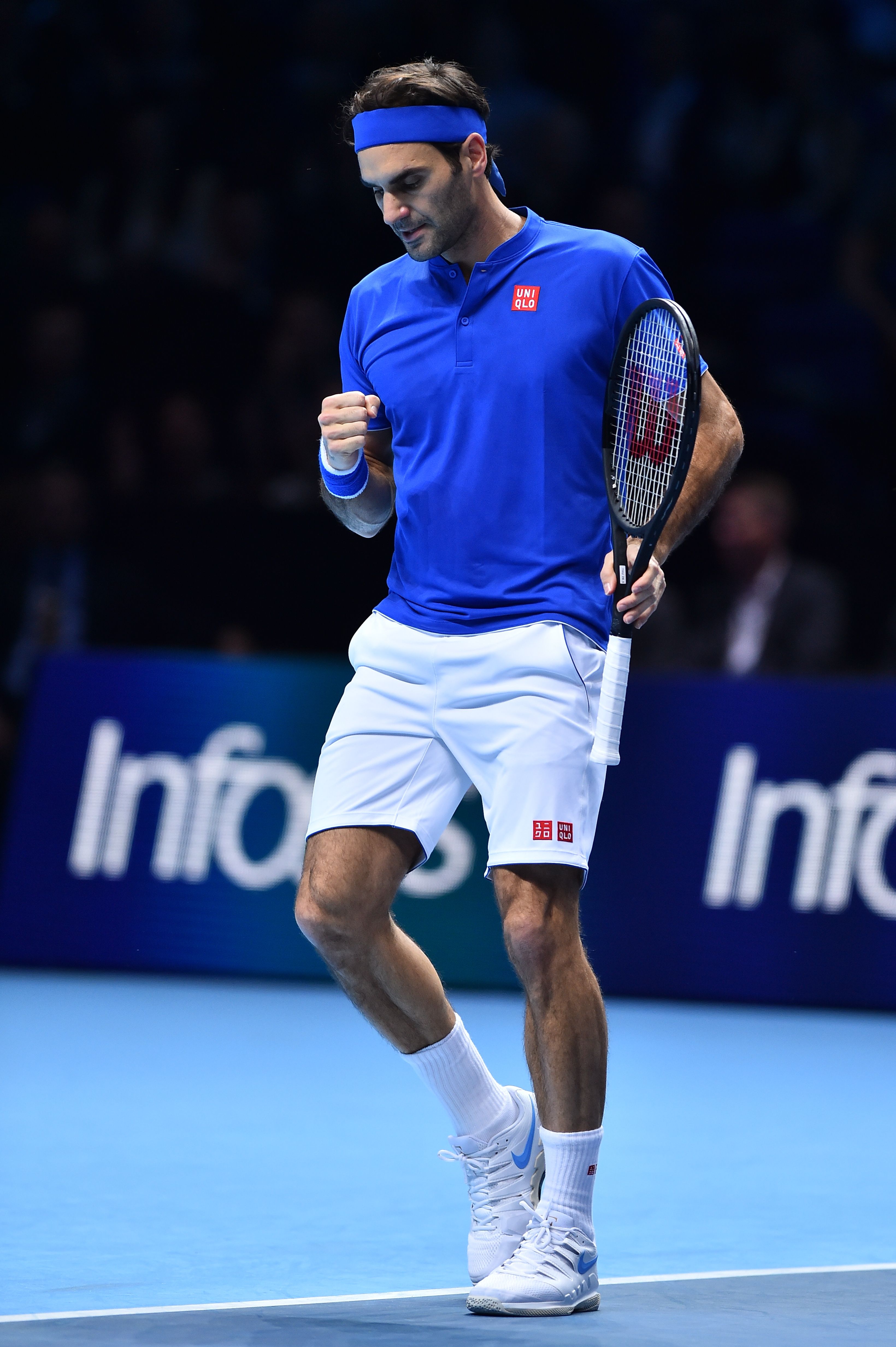 网球——atp年终总决赛小组赛费德勒胜安德森