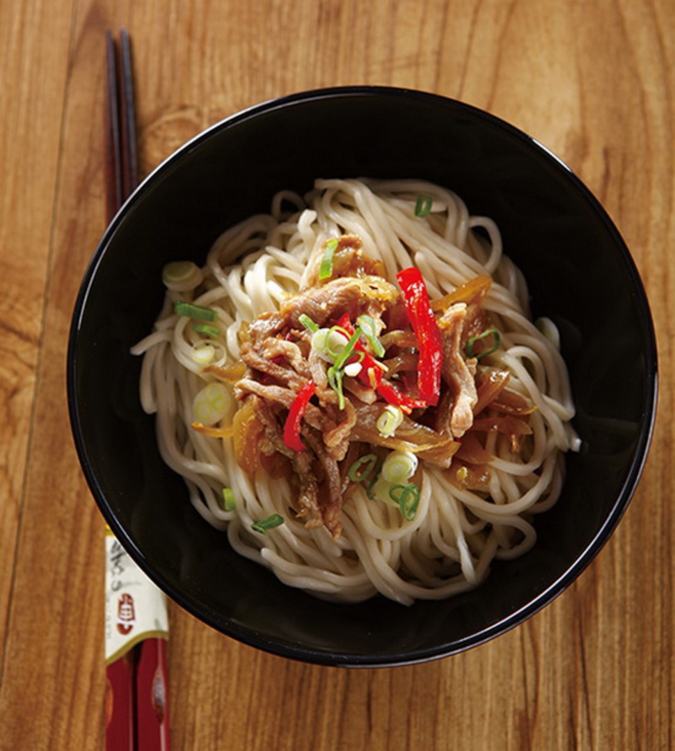 酸菜肉丝儿干拌面