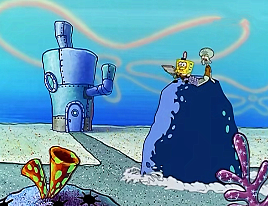 海绵宝宝受委屈 章鱼哥为他出气 真是太暖了