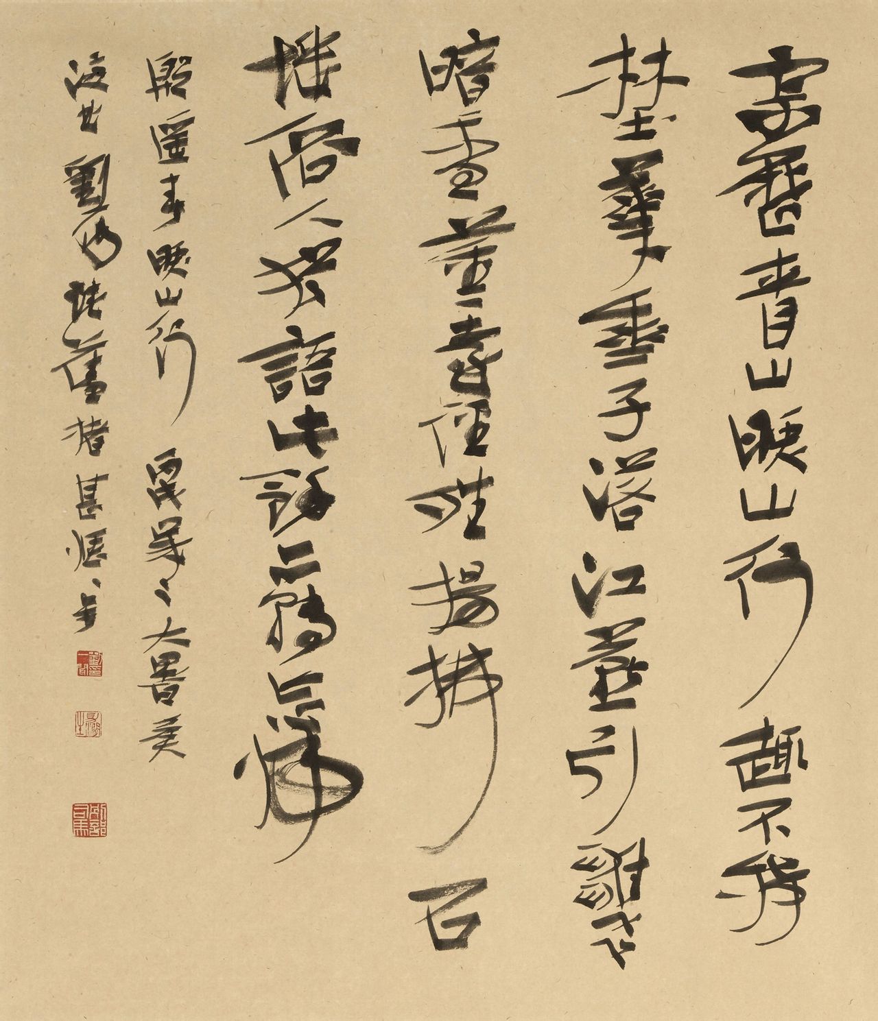 刘一闻书法:形态在篆隶之间 网友:存在刷字的毛病,欣赏不了