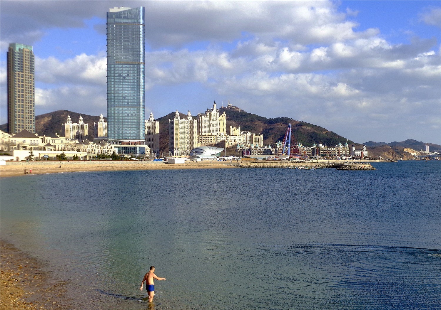 大连星海湾海滨风光