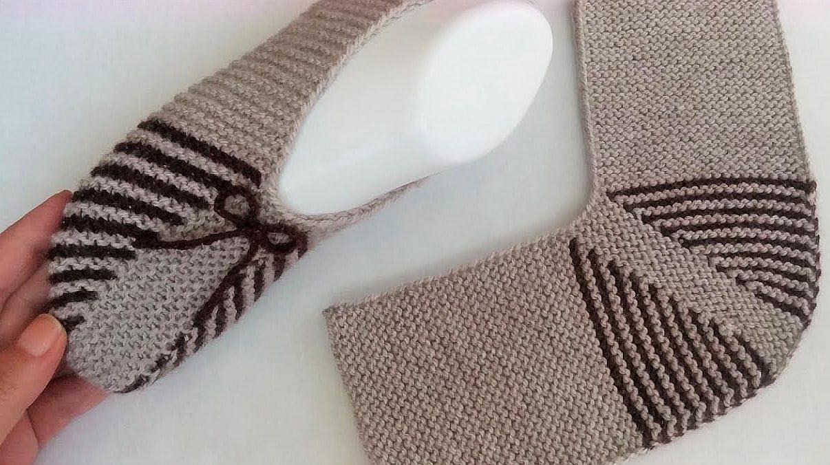 漂亮又舒适的女性地板袜棒针编织,织法简单,适合新手