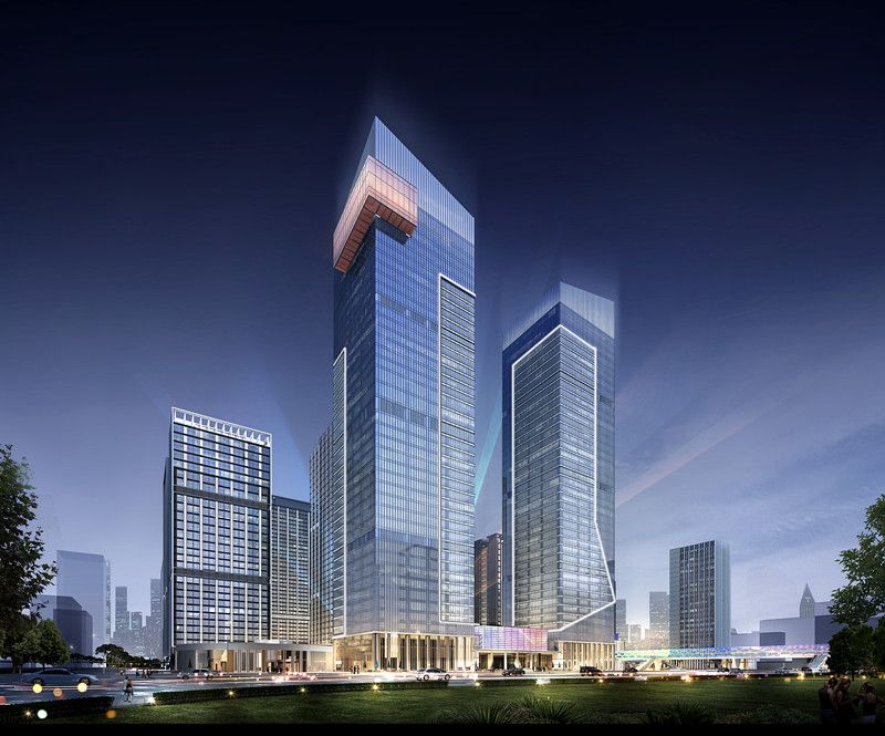 绿地长沙城际空间站效果图