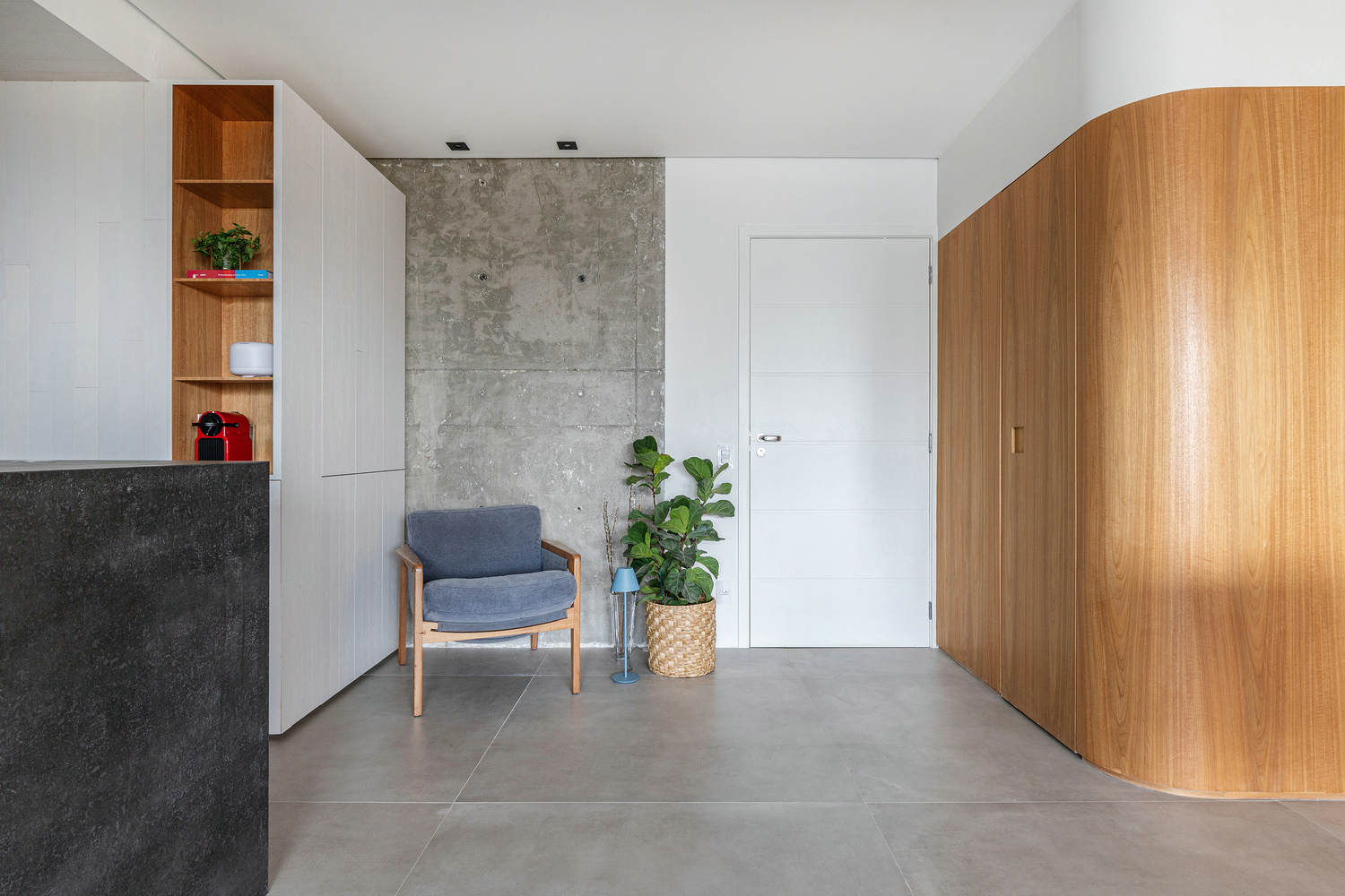 充满轻松气息的90㎡新房,去电视化,墙面圆角设计,场面超解压!