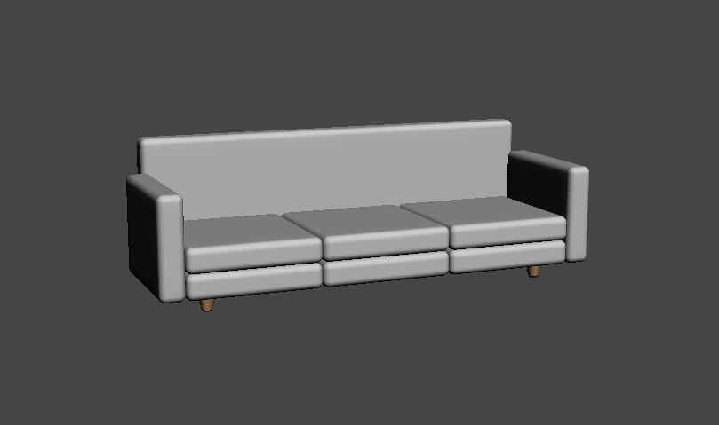 一款3dsmax北欧沙发建模送给你,尽情享受休闲时光