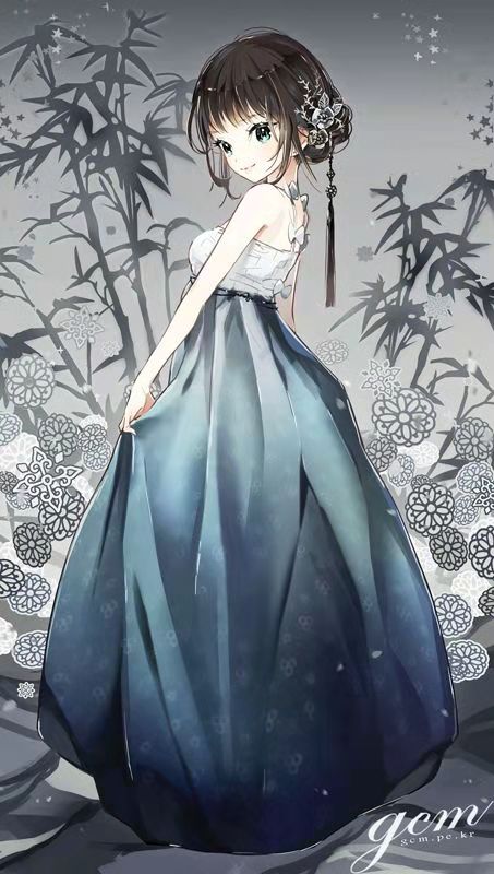 唯美古风二次元女生壁纸,谁一语止眉,惹她梨花带雨!