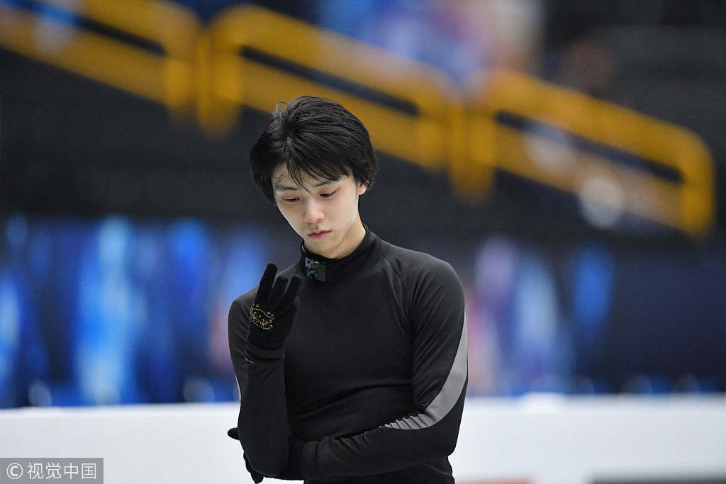 羽生結弦備戰世錦賽 訓練圖曝光氣質清冷顏粉速來