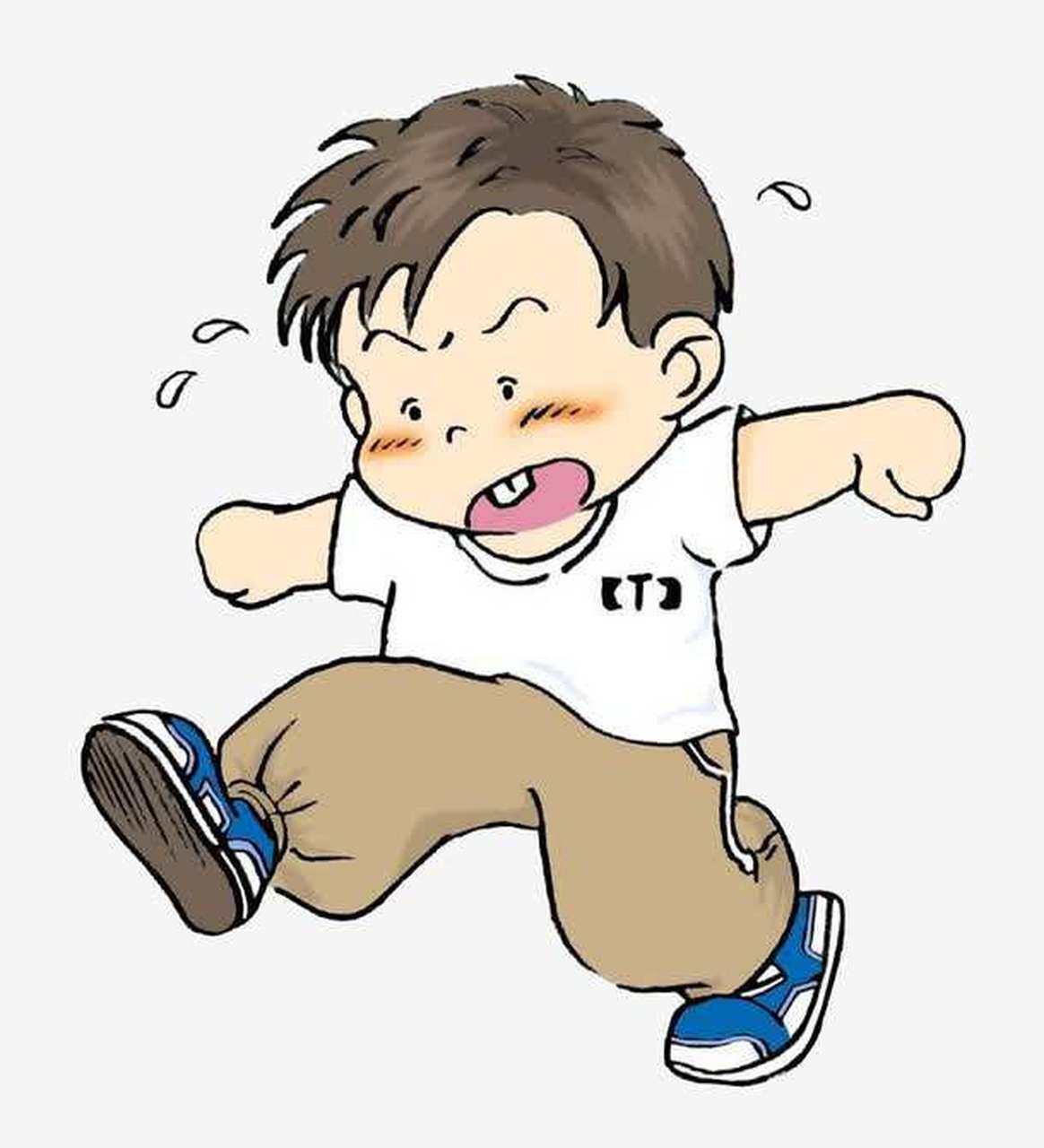 "小男孩思考了一下,说:"叔叔,老师说,坐着的时候,腿不可以伸那么长