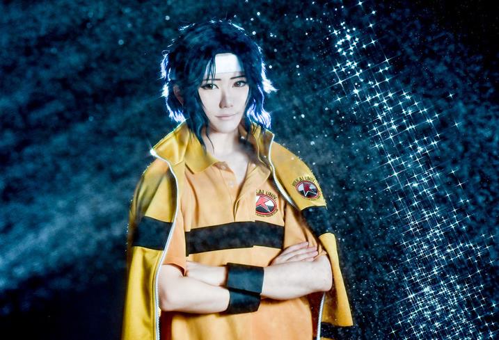 幸村精市.网球王子cos,网友:教练,我也要学龙马那个摸帽檐的动作!