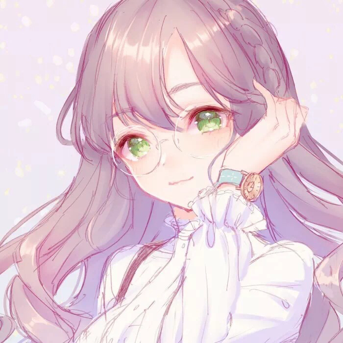 二次元超可爱动漫女生头像,排斥所有黑暗,留下一抹