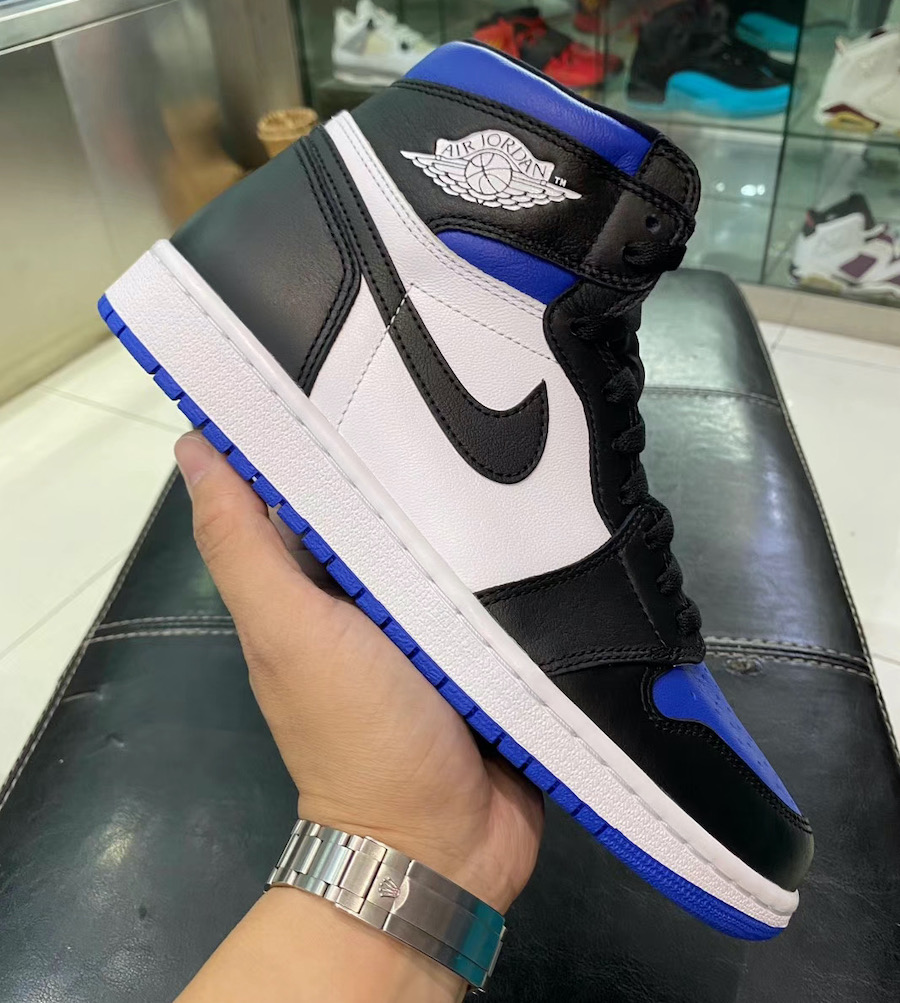 aj1黑蓝图片