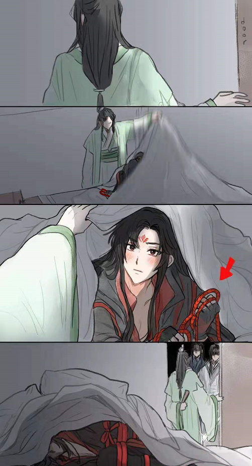 墨家三公子叫人起床,冰妹偷藏捆仙锁,蓝湛直接扯抹额