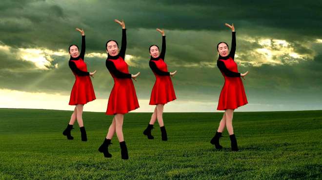 刚发现的陕北民歌《广场舞》旋律优美动听，舞姿简单大方附分解