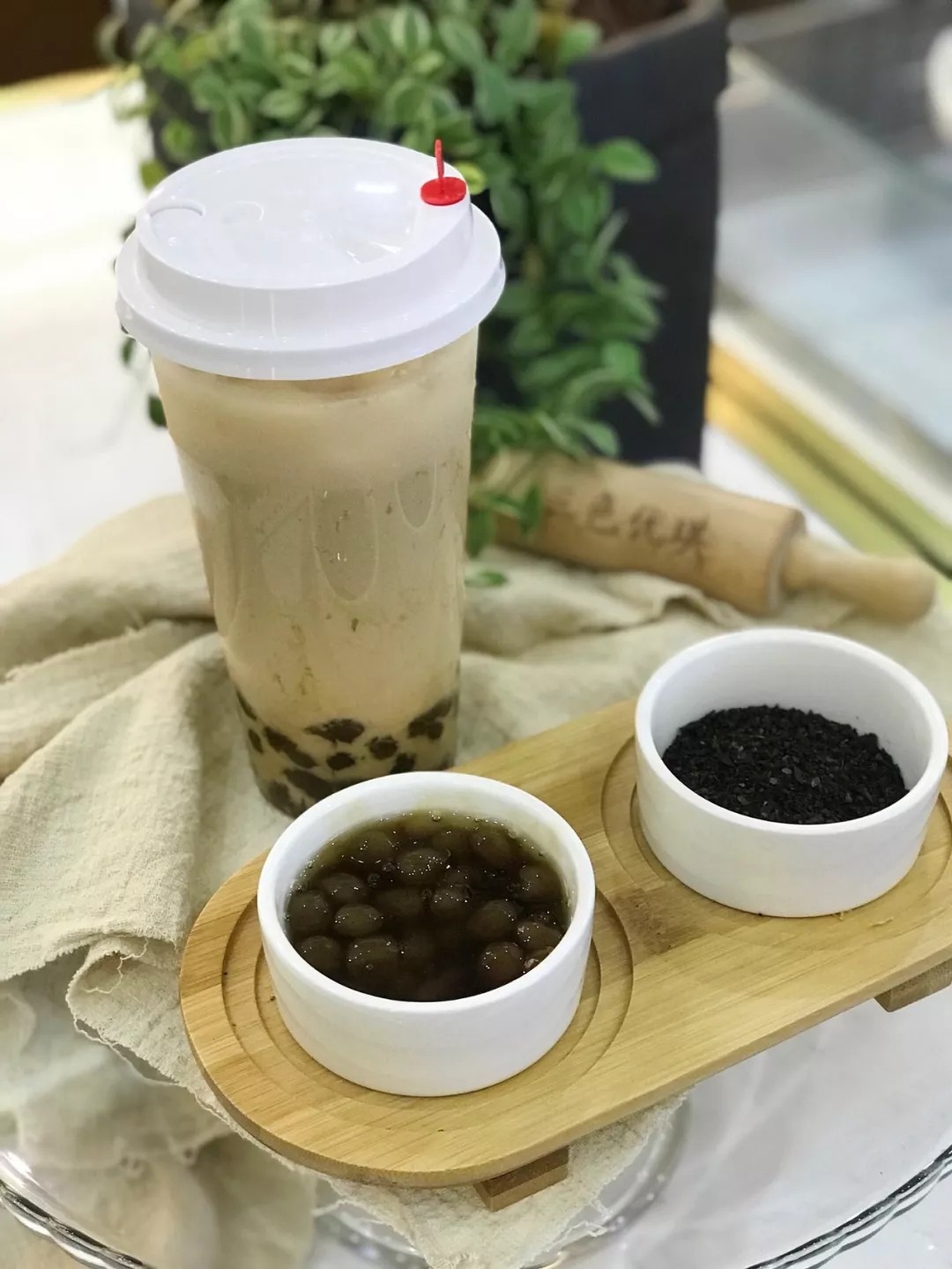 手工黑糖粉圆奶茶