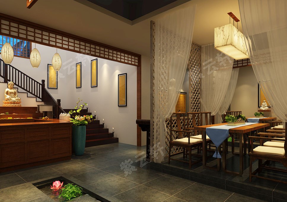 中式禅茶馆装修推荐,有茶中真意,得禅内玄机