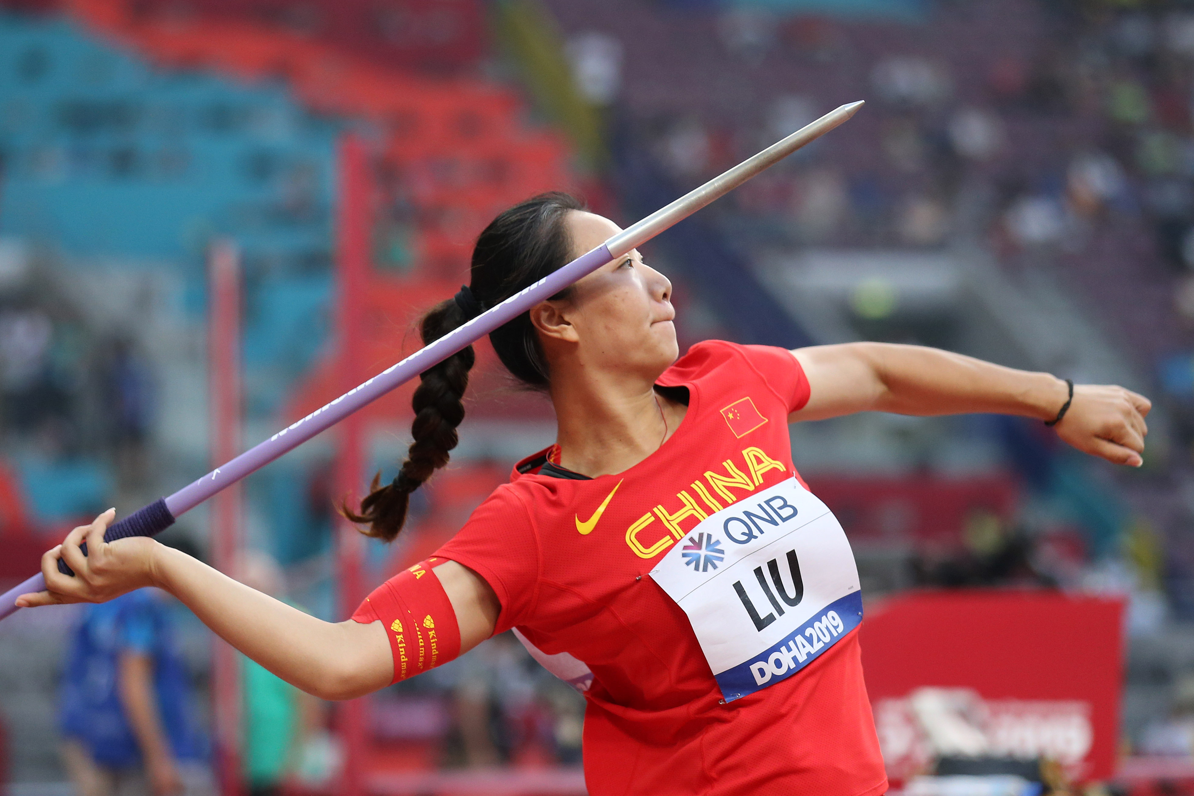 田径——女子标枪资格赛:刘诗颖晋级决赛