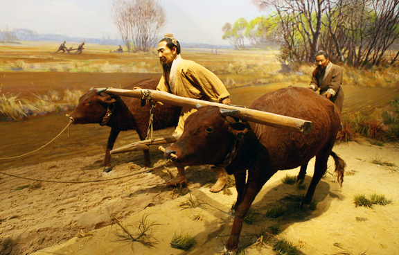 农夫出"空有一身牛力,无地可耕",美女巧对下联,农夫羞愧至极