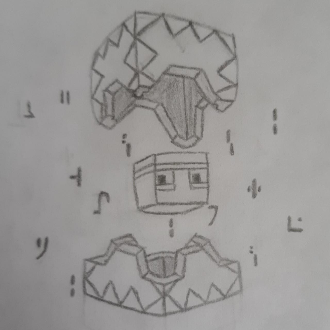 两幅玩家手绘作品: 图一是手绘潜影贝, 图二是手绘