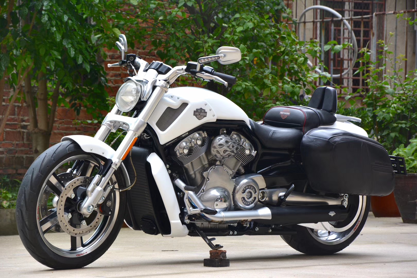 实拍哈雷v-rod,肌肉感十足!