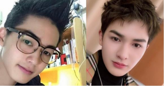 男星出道前后的对比,朱正廷的发型才是真正的个性!