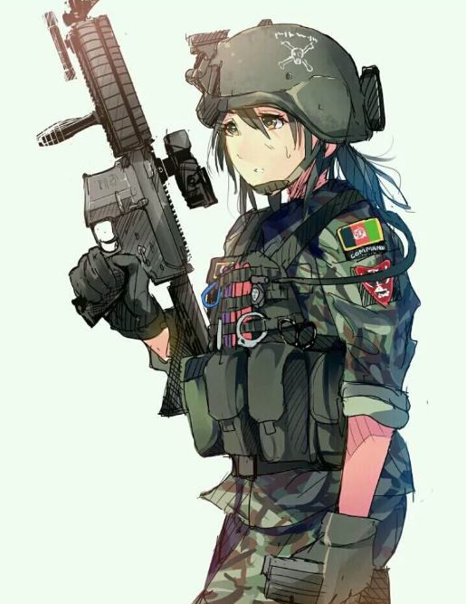 动漫壁纸:枪神少女们的存在,女人拿起枪来就没男人什么事了