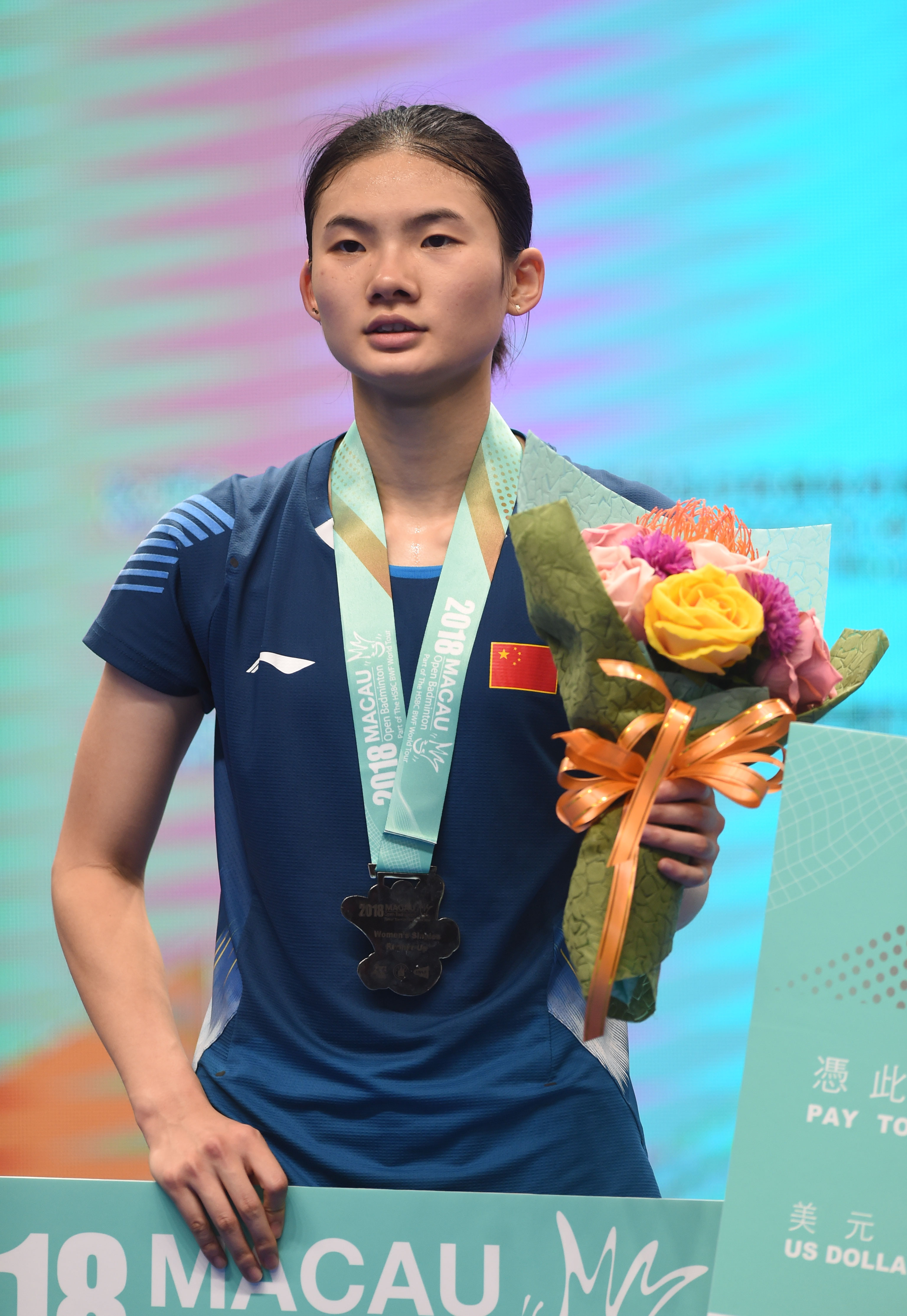 羽毛球——澳门公开赛:中国选手韩悦获女单亚军(2)