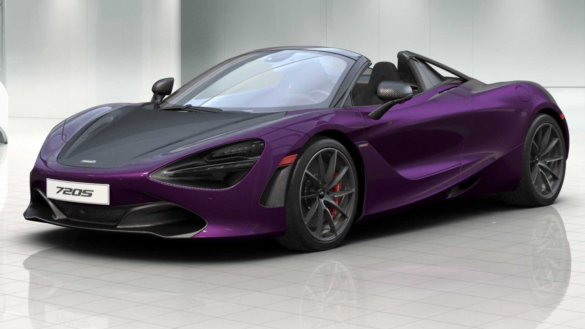 迈凯伦mclaren 720s spider,颜色超级的漂亮