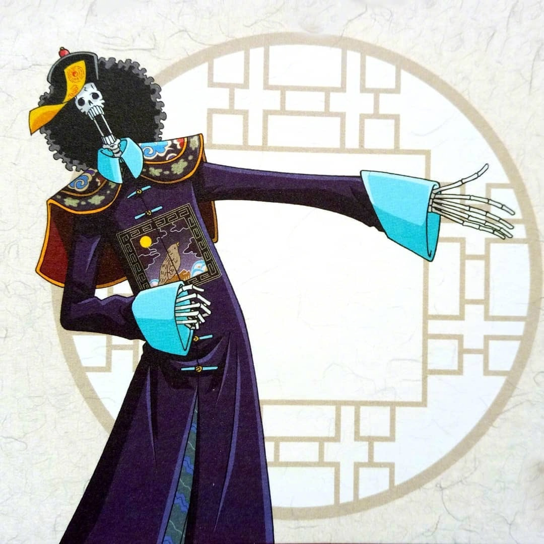 海贼王# 中国风版《海贼王》,唐装的草帽海贼团太帅了!
