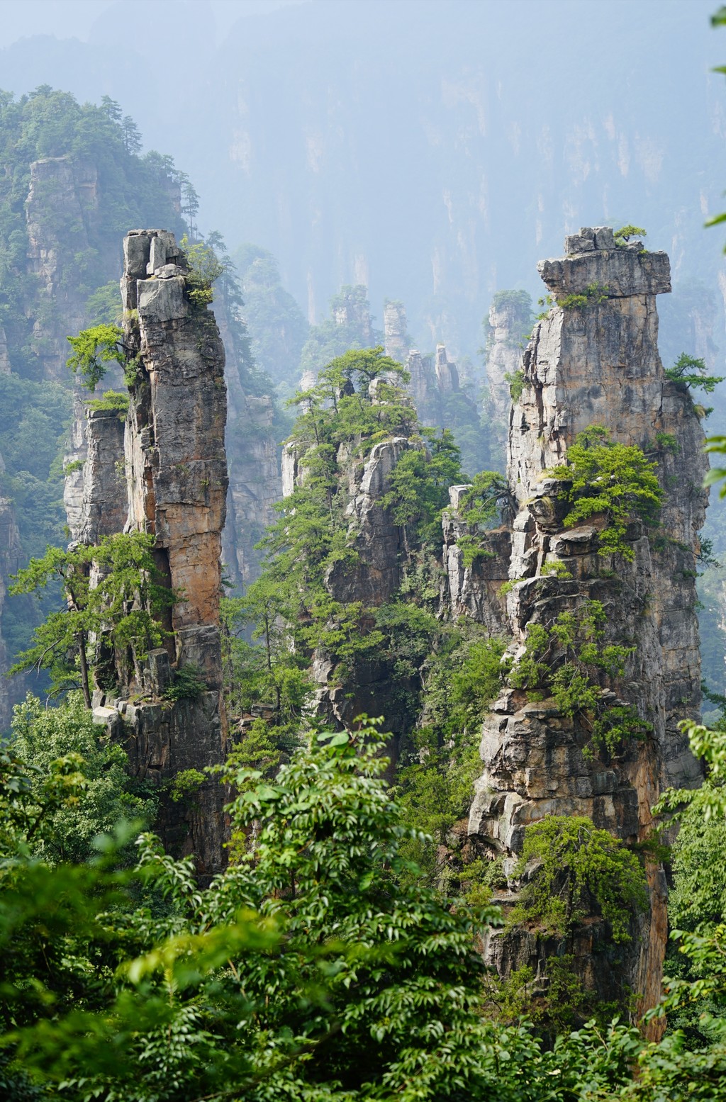 风光摄影:实景的张家界