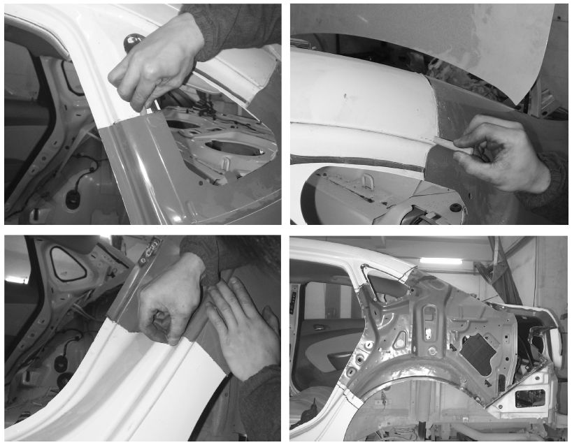 一个好的钣金师傅更换后翼子板的流程分享