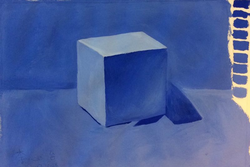 色彩静物入门基础教程之单色塑造步骤图